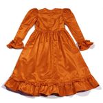 Batsheva NEW Prairie Victorian vampire womens Dress in Orange Moire Size 4 Photo 9