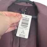 Torrid NWT Drape Front Blazer Dusty Purple Mauve Single Button Plus Size 1X Photo 5