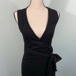 Boden Women Black Sleeveless Stretch Fabric Wrap Maxi Dress Size 4R Photo 2