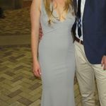 Lulus Grey Formal Prom Dress Photo 4