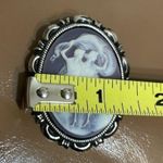 Victorian brooch costume party antique silver looking cameo brooch jewelry Photo 3