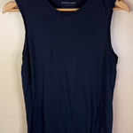 Everlane  Black Sleeveless Supima Cotton Soft Tank‎ Size Medium Casual Classic Photo 0