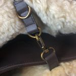 UGG Large Plum & Ivory Leather Shearling Sheepskin Tote Bag MINT CONDITION Photo 7