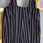 Striped Wide Leg Jumper Romper Size M Photo 2