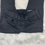 BLANK NYC  Black Lace Up Skinny Classique Jeans Photo 2