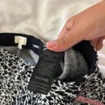 Maeve  by Anthropologie casual pants black and white floral print kick flare Photo 2