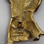 1990s AJC Angel Christmas Tree Figurine Pin Brooch Vintage Holiday Jewelry Red Photo 4