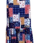 Kiss the Sky Patchwork Print Flounce Maxi Skirt XS Photo 1