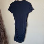 Lululemon charcoal black drapey ruched side wrap dress Photo 6