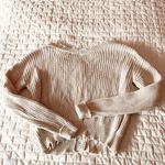 Moon & Madison Button Front Distressed Sweater Size XS Photo 1