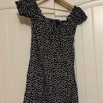 Princess Polly  Marion Mini Dress US Size 4 Black and White Ditsy Floral Print Photo 0