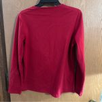 Laura Scott  Christmas Red Long Sleeve Beads & Snowman Pyramid Shirt Size Large Photo 4