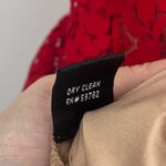 Adrianna Papell  Lace Fit Flare Dress Sz 8 Red Holiday Cocktail Christmas Party Photo 9