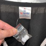 La Leela Womens Kimono Blouse Pom Pom Cover Up Swimwear Black One Size NWT Photo 5