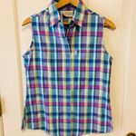 Arizona Jeans NWOT Y2K  plaid mom sleeveless blouse Photo 0