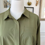 Zuda Ivy Moss Green Covered Button Shirt M Size M Photo 0