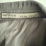ZARA Charcoal Blouse with Button Detail Size S Made in Turkey Photo 1