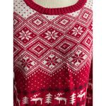 Prince & Fox Red Fair Isle Reindeer Christmas Sweater Medium Photo 3