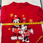 Disney Red Mickey Minnie Christmas Holiday Short Sleeve Tee S Photo 4