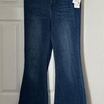 BP Brand New . Women's Juniors Low-Rise Flare Jeans Vintage Medium Wash Size 34 Photo 0