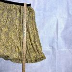 American Rag Stretchy Waist Yellow Floral Pleated Retro Midi Skirt Sz SM Photo 2