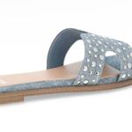MADDEN NYC Womens Slip On Slide Sandals Size 9 Denim Diamanté New Blue Photo 3