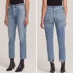 AGOLDE NEW  Riley High Rise Cropped Straight Fit‎ Jeans in Emulsion wash, 31 Photo 1