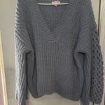 Pink Lily Blue V-Neck Chunky Knit Sweater SzM
NWOT Photo 1