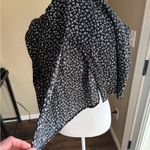 GapBlack Floral Spaghetti Strap Dress with slit Photo 4