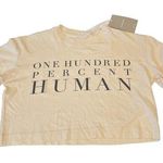 Everlane 100% Human Graphic Way-Short Tee Cream Size XXSmall Medium Photo 0