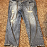 Torrid Plus Size 28R Boyfriend Straight Leg Distressed Ripped Vintage Jeans Photo 0