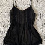 The Limited  Mesh Sequin Y2K Babydoll Cami Tank Top Black small whimsygoth fairy Photo 0