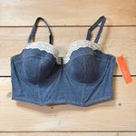 Colsie NWT Women's Denim Blue Corset Size L Size L Photo 1