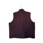 Ralph Lauren Lauren ‎ 2X Maroon Quilted Polyester Vest Zipper Pockets Photo 1