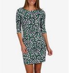 Lilly Pulitzer Jeannie Blue Pink Green Floral Tulip Cinch Silk Cotton Dress M Photo 9