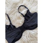 SKIMS  Fits Everybody Lace Demi Underwire Bra Onyx Size 36DDD Photo 5