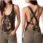 Free People  Something Pretty Bohemian Strappy Thong Bodysuit Photo 2