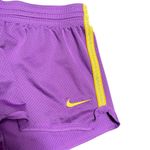 Nike  Dri-Fit Purple Yellow Racerstripe Drawstring Athletic Activewear Small Photo 3