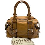 Michael Kors Cognac Brown Leather Satchel Handbag Photo 0
