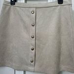 Newbury Kustom  A LINE SKIRT WITH FAUX BUTTON FRONT SOFT WOMENS SIZE LARGE Photo 0