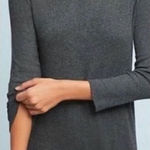 Anthropologie VELVET By Graham Spencer Ribbed Tunic Dress Gray Photo 0