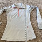 Lululemon  Race With Grace 1/2 Zip II Wee Stripe White Silver Spoon Photo 12