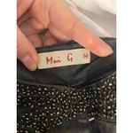 Y2K Glam Beaded Waist Black Bootcut Pants Masi G Size Medium Photo 2