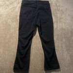 White House | Black Market  Jeans Womens 8 The Boot Crop Black Embroidered Rose Photo 2