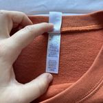 Fall Pumpkin Scarecrow Shirt Long Sleeve Orange Studded Womens Size Large Autumn Photo 2