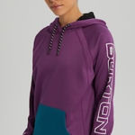 Burton Crown Bonded Pullover Fleece Hoodie M 21.5” p2p Purple Magic $99 NWOT Photo 0