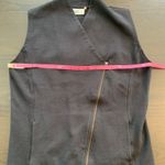 Tasc Performance Women Black Asymmetrical Zip Vest Size M Organic Cotton Bamboo Size M Photo 5