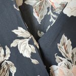 Lulus  Prairie Daydream Washed Navy Blue‎ Floral Print Romper Size Small Photo 6