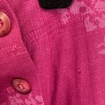 Sigrid Olsen  Linen Blend Floral Pink Midi Wrap Skirt Sz 6 Photo 5