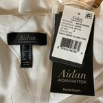 Aidan Mattox Satin Sleeveless Long Column Evening Gown White Size 8 Formal Dress Photo 8